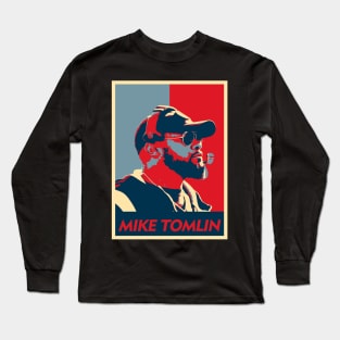 Mike Tomlin Pop Art Long Sleeve T-Shirt